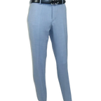 Men RENOIR suit Solid 2 Button Business Formal All Purpose Slim Fit 203 - 9 Blue - J.Valintin Men's Wear Legend - 97617