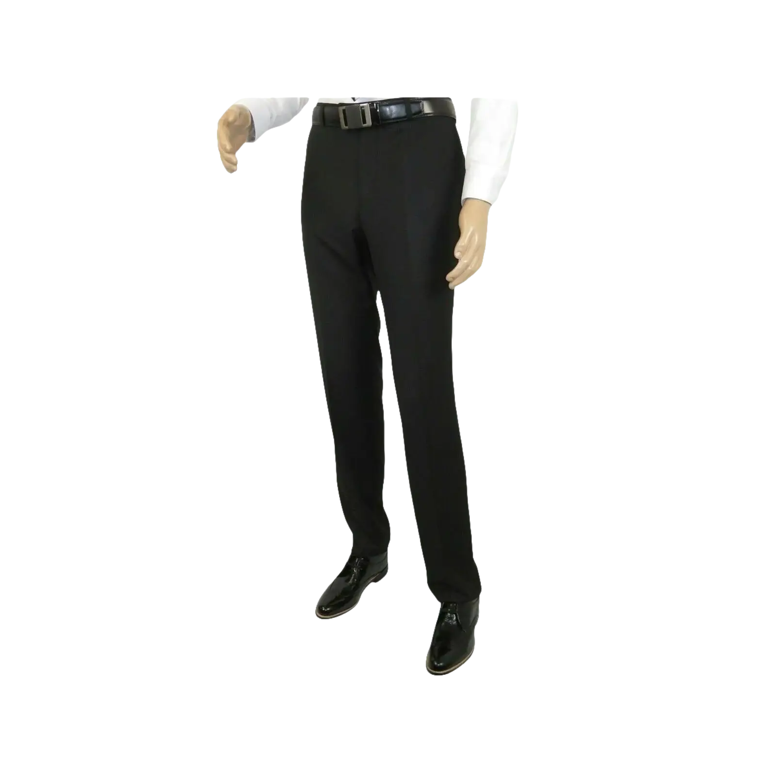 Men RENOIR Suit Solid Two Button Business Formal Classic Regular Fit 201 - 1 Black - J.Valintin Men's Wear Legend - 22369