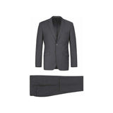 Men RENOIR suit Solid Two Button Business or Formal Slim Fit 202 - 1 Charcoal gray - J.Valintin Men's Wear Legend - 92227