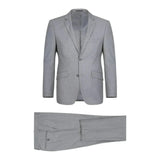 Men RENOIR suit Solid Two Button Business or Formal Slim Fit 202 - 2 Light gray - J.Valintin Men's Wear Legend - 202 - 2 - Lt Gray - 36S