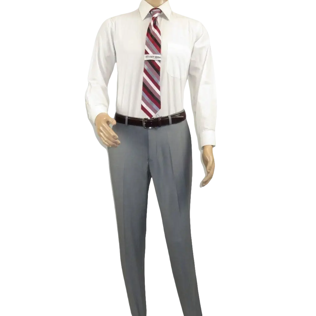 Men RENOIR suit Solid Two Button Business or Formal Slim Fit 202 - 2 Light gray - J.Valintin Men's Wear Legend - 202 - 2 - Lt Gray - 36S