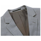 Men Renoir Suit Super 140 Soft Wool 2Button 2Vents Classic Fit 508 - 5 Lt Gray - J.Valintin Men's Wear Legend - 73374