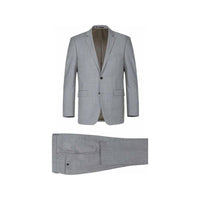 Men Renoir Suit Super 140 Soft Wool 2Button 2Vents Classic Fit 508 - 5 Lt Gray - J.Valintin Men's Wear Legend - 73374