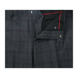 Men Renoir Suit Super 140 Wool Side Vent Classic Fit English Plaid 559 - 2 Gray - J.Valintin Men's Wear Legend - 19036