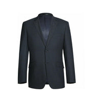 Men Renoir Suit Super 140 Wool Side Vent Slim Fit English Plaid 559 - 3 Navy Blue - J.Valintin Men's Wear Legend - 19049