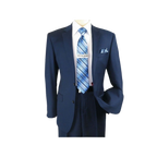 Men Renoir Suit Super 140s Soft Wool 2Button Side Vent Classic Fit 508 - 19 Navy - J.Valintin Men's Wear Legend - 73399