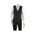 Men RENOIR Vest Wool 140 Adjustable ,V - Neck 2 Pocket Fully lined 555 - 3 Charcoal - J.Valintin Men's Wear Legend - 80089