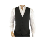 Men RENOIR Vest Wool 140 Adjustable ,V - Neck 2 Pocket Fully lined 555 - 3 Charcoal - J.Valintin Men's Wear Legend - 80089