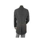 Men RENOIR Wool Blend Black White Plaid 3/4 Length Winter Coat W/Liner 43 - 18 - 095 - J.Valintin Men's Wear Legend - 19053