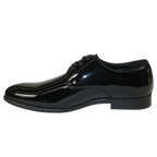 Men Santino Luciano Formal Dress Shoes Patent Leather Shiny Lace up F414 Black - J.Valintin Men's Wear Legend - 99038