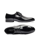 Men Santino Luciano Formal Dress Shoes Patent Leather Shiny Lace up F414 Black - J.Valintin Men's Wear Legend - 99038
