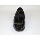 Men Santino Luciano Formal Shoes Patent Leather Shiny Slip on Loafer C356 Black - J.Valintin Men's Wear Legend - 99030