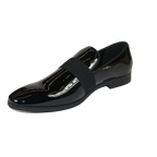 Men Santino Luciano Formal Shoes Patent Leather Shiny Slip on Loafer C356 Black - J.Valintin Men's Wear Legend - 99030