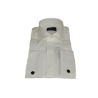 Men Sateen Cotton Blend Shirt Manschett Quesste Turkey Slim Fit 4130 - 02 Ivory - J.Valintin Men's Wear Legend - 96945
