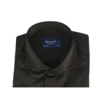 Men Sateen Cotton Blend Shirt Manschett Quesste Turkey Slim Fit 4130 - 03 Black - J.Valintin Men's Wear Legend - 96950