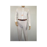 Men Seersucker Suit By Adolfo Stripe Casual Dressy Summer Suit 2 Button C624 Tan - J.Valintin Men's Wear Legend - 108766