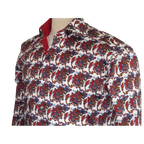 Men Shirt J.Valintin Turkey Egyption Cotton Axxess Style A113 - 10 Christmas Red - J.Valintin Men's Wear Legend - 3633