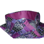 Men Shirt JValintin Turkey - Usa 100% Egyptian Cotton Axxess Style 1206 - 4 Purple - J.Valintin Men's Wear Legend - 4857