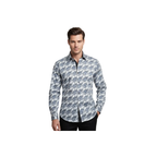 Men Shirt J.Valintin Turkey Usa 100% Egyptian Cotton High Neck A113-11 Blue