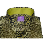 Men Shirt J.Valintin Turkey - Usa 100% Egyption Cotton Axxess Style 1646 - 08 Olive - J.Valintin Men's Wear Legend - 2704