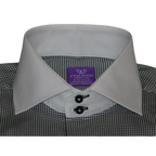 Men Shirt J.Valintin Turkey - Usa 100% Egyption Cotton Axxess Style 1R57 - 01 black - J.Valintin Men's Wear Legend - 32