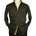 Men Shirt J.Valintin Turkey Usa Egyptian Cotton Axxess Style 2Z50 - 06 Black - J.Valintin Men's Wear Legend - 4894