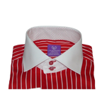 Men Shirt J.Valintin Turkey Usa Egyption Cotton Axxess Style 1594 - 24 Red - J.Valintin Men's Wear Legend - 4871