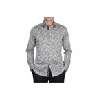 Men Shirt J.Valintin Turkey Usa Egyption Cotton High Neck 3T89-01 Gray