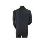 Men Silversilk 2pc Fancy walking leisure suit Italian woven knits 4411 Navy Blue - J.Valintin Men's Wear Legend - 98022