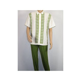 Men Silversilk 2pc walking leisure Matching Suit Italian woven knits 51011 Green - J.Valintin Men's Wear Legend - 100081