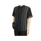 Men Silversilk 2pc walking leisure Matching Suit Italian woven knits 51017 Black - J.Valintin Men's Wear Legend - 100111