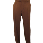 Men Silversilk 2pc Walking Leisure Matching Suit Italian Woven Knits 71003 Brown - J.Valintin Men's Wear Legend - 71003 - Brown - M