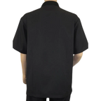 Men Silversilk 2pc Walking Leisure Matching Suit Italian Woven Knits 71032 Black - J.Valintin Men's Wear Legend - 71032 - Black - M
