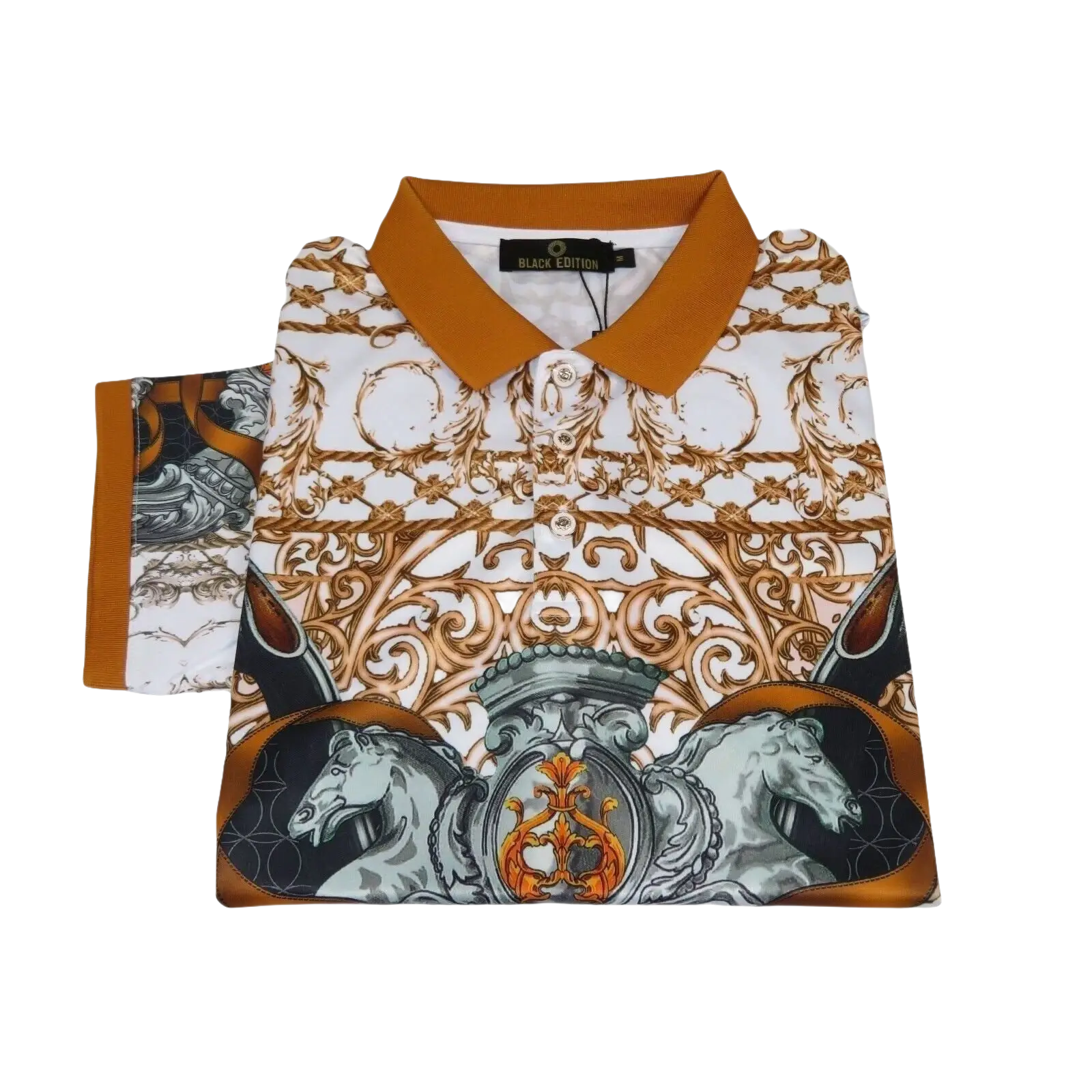 Men Sports Polo Shirt MIZUMI Black Edition Soft Micro Poly Fashion 56575 - A Multi - J.Valintin Men's Wear Legend - 99628
