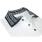 Men Sports Shirt DE - NIKO Short Sleeves Cotton Fashion Polo Shirt DBK109 White - J.Valintin Men's Wear Legend - 99323
