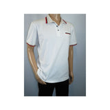 Men Sports Shirt DE - NIKO Short Sleeves Cotton Fashion Polo Shirt DBK113 White - J.Valintin Men's Wear Legend - 99353