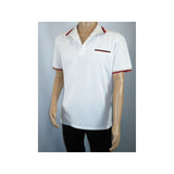 Men Sports Shirt DE - NIKO Short Sleeves Cotton Fashion Polo Shirt DBK113 White - J.Valintin Men's Wear Legend - 99353