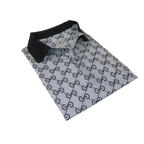 Men Sports Shirt DE - NIKO Short Sleeves Soft Modal Fashion Polo Shirt G1121 Gray - J.Valintin Men's Wear Legend - 100187