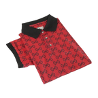 Men Sports Shirt DE - NIKO Short Sleeves Soft Modal Fashion Polo Shirt G1121 Red - J.Valintin Men's Wear Legend - 100181