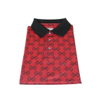 Men Sports Shirt DE - NIKO Short Sleeves Soft Modal Fashion Polo Shirt G1121 Red - J.Valintin Men's Wear Legend - 100181