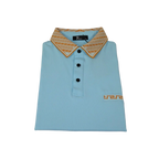 Men Sports Shirt PAZO by DE - NIKO Short Sleeves Cotton Polo Shirt DBK2303 Blue - J.Valintin Men's Wear Legend - 100628