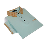 Men Sports Shirt PAZO by DE - NIKO Short Sleeves Cotton Polo Shirt DBK2303 Mint - J.Valintin Men's Wear Legend - 100623