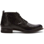 Men Stacy Adams Madison Boot High Top Anaconda Print Leather 00057 - 001 Black - J.Valintin Men's Wear Legend - 00057 - 001 - 7D - 