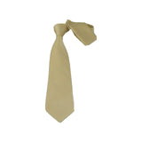 Men Stacy Adams Neck tie Hanky Set Business Formal Solid Color Satin S13 Beige - J.Valintin Men's Wear Legend - 24789