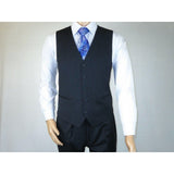 Men Suit ADOLFO 3Pc 100% Soft Wool Vested Business Formal 2 Button 1608 Charcoal - J.Valintin Men's Wear Legend - 26748