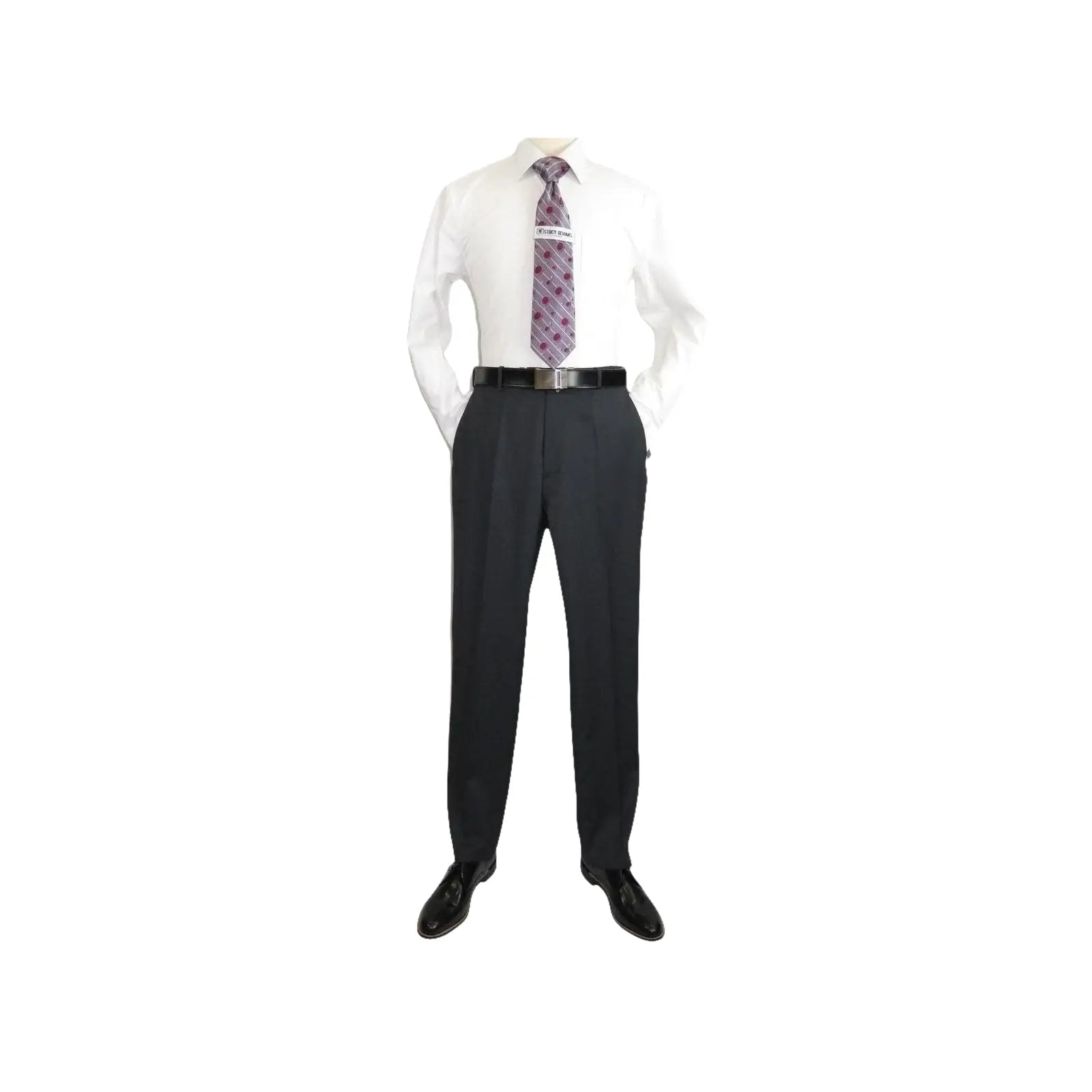 Men Suit ADOLFO 3Pc 100% Soft Wool Vested Business Formal 2 Button 1608 Charcoal - J.Valintin Men's Wear Legend - 26748