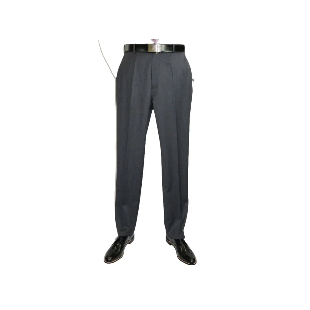 Men Suit ADOLFO 3Pc 100% Soft Wool Vested Business Formal 2 Button 1608 Charcoal - J.Valintin Men's Wear Legend - 26748