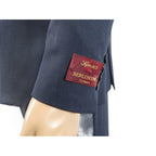 Men Suit BERLUSCONI Turkey 100% Italian Wool 180's Double Breasted #Ber32 Navy - J.Valintin Men's Wear Legend - 100983