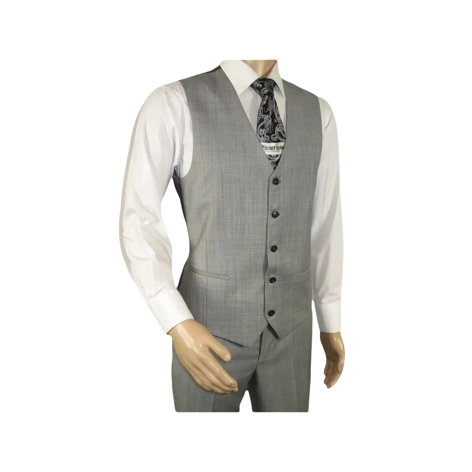 Men Suit BERLUSCONI Turkey 100% Italian Wool Super 180's 3pc Vested #Ber10 Gray - J.Valintin Men's Wear Legend - 98538