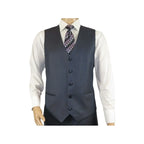 Men Suit BERLUSCONI Turkey 100% Italian Wool Super 180's 3pc Vested #Ber11 Blue - J.Valintin Men's Wear Legend - 98545